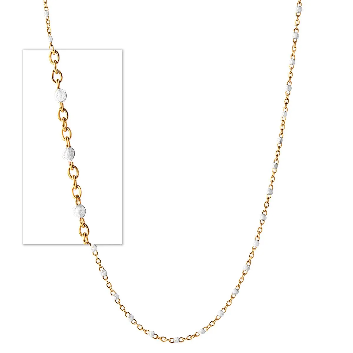 Jilco Inc White Enamel Beaded Chain