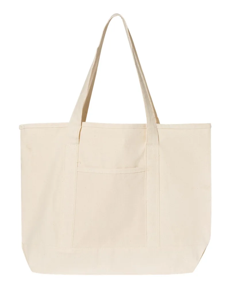 Q-Tees™ 34.6L Large Canvas Deluxe Tote Bag view 7