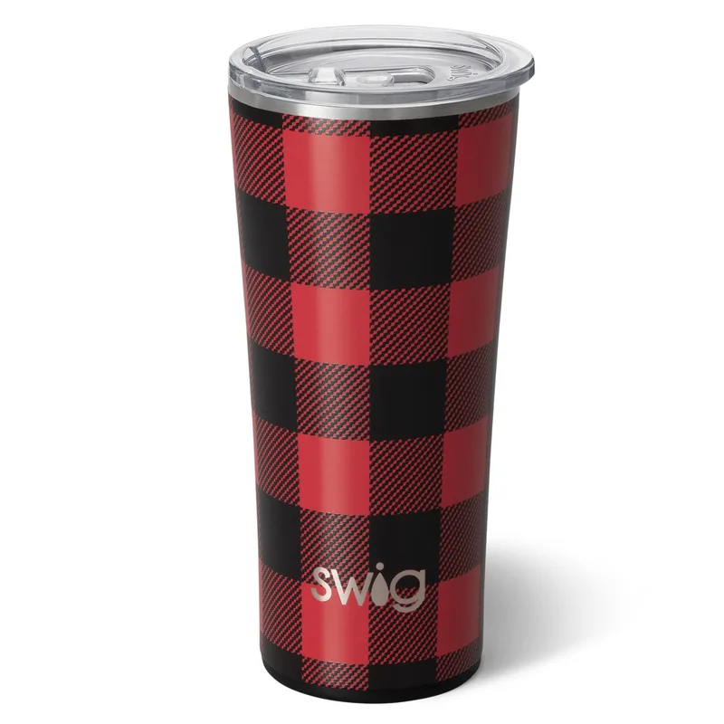 22 Oz. Swig Life™ Buffalo Plaid Stainless Steel Tumbler view 3