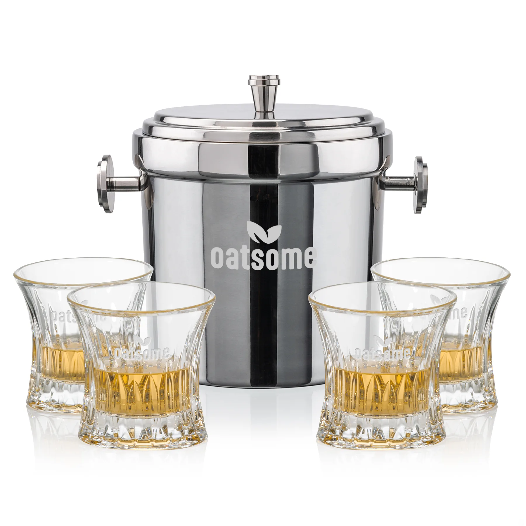 Milano Bucket Set, Laser Engraving, Set of 5