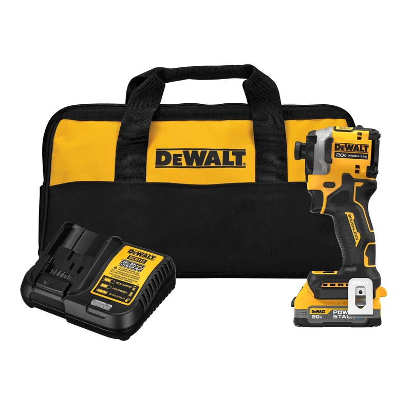 DeWalt Atomic 20V Max 3 Speed 1/4" Impact Driver Kit W/ Powerstack Battery