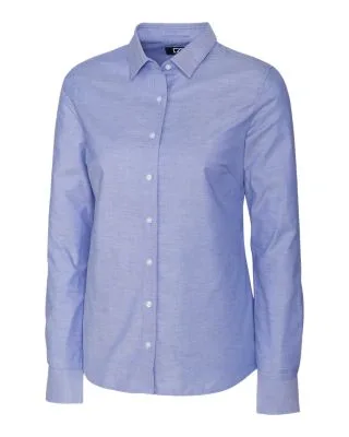 Cutter & Buck Stretch Oxford Womens Long Sleeve Dress Shirt view 3