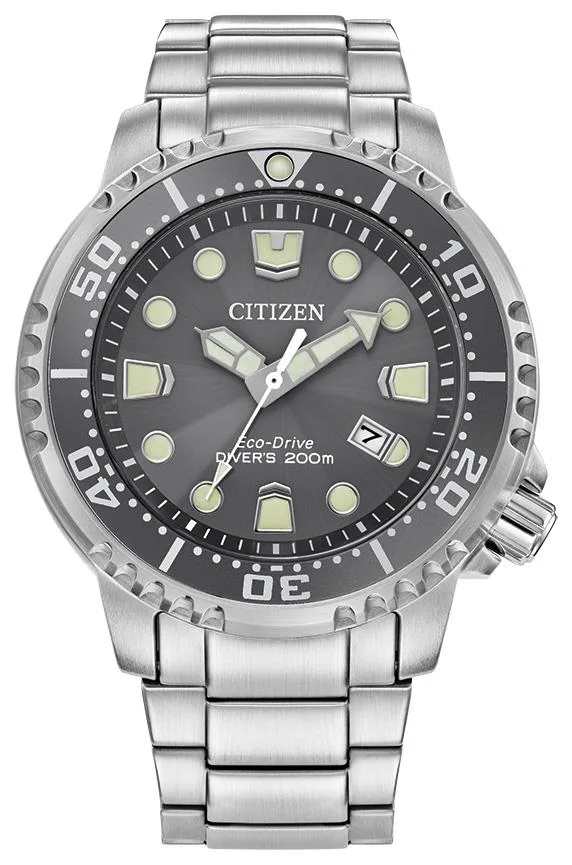 Citizen Watch Men's Promaster Dive Stainless Steel Bracelet Watch Gray Dial