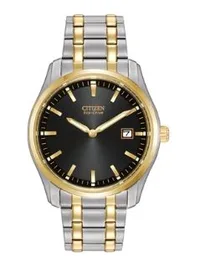 Citizen® Men's Corso Eco-Drive® Two-Tone Watch w/Black Dial