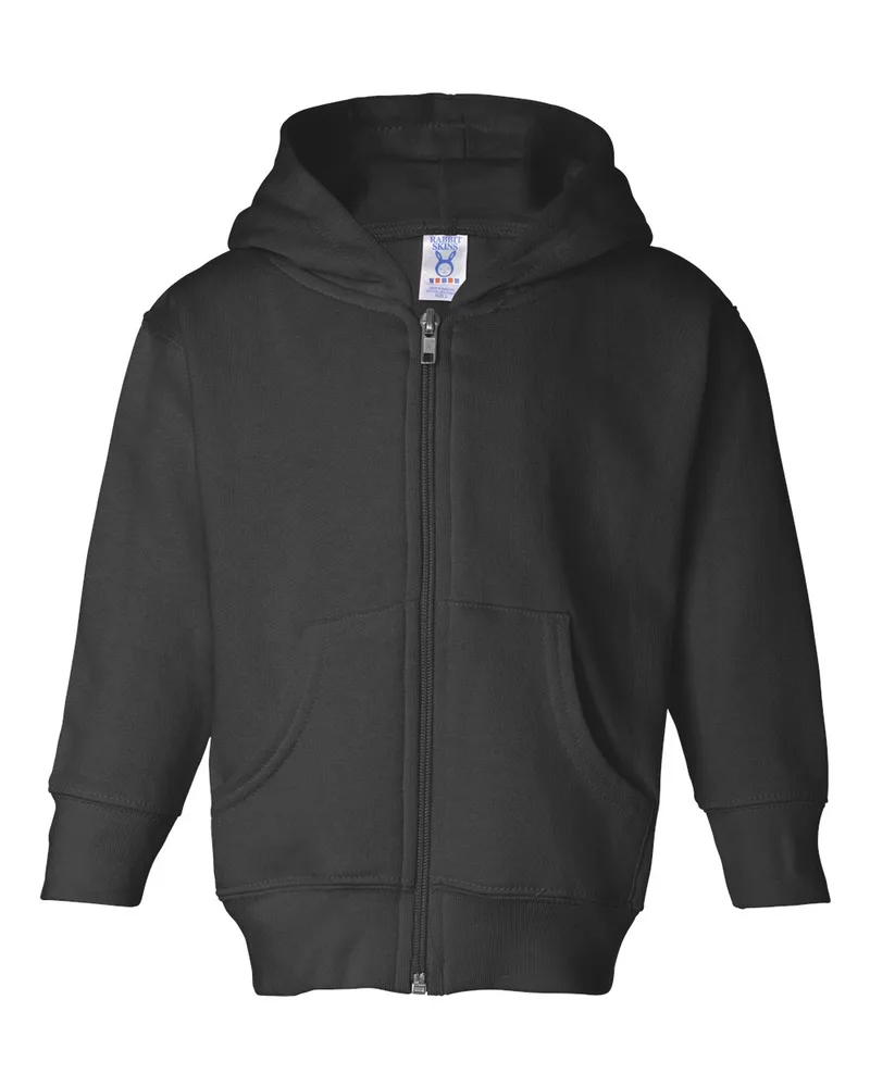 Rabbit Skins® Toddler Full-Zip Fleece Hooded Sweatshirt