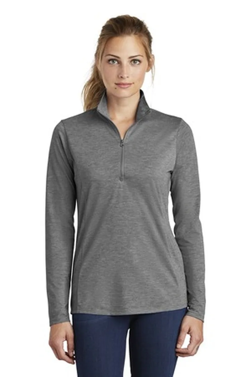 Sport-Tek ® Women's PosiCharge ® Tri-Blend Wicking 1/4-Zip Pullover.