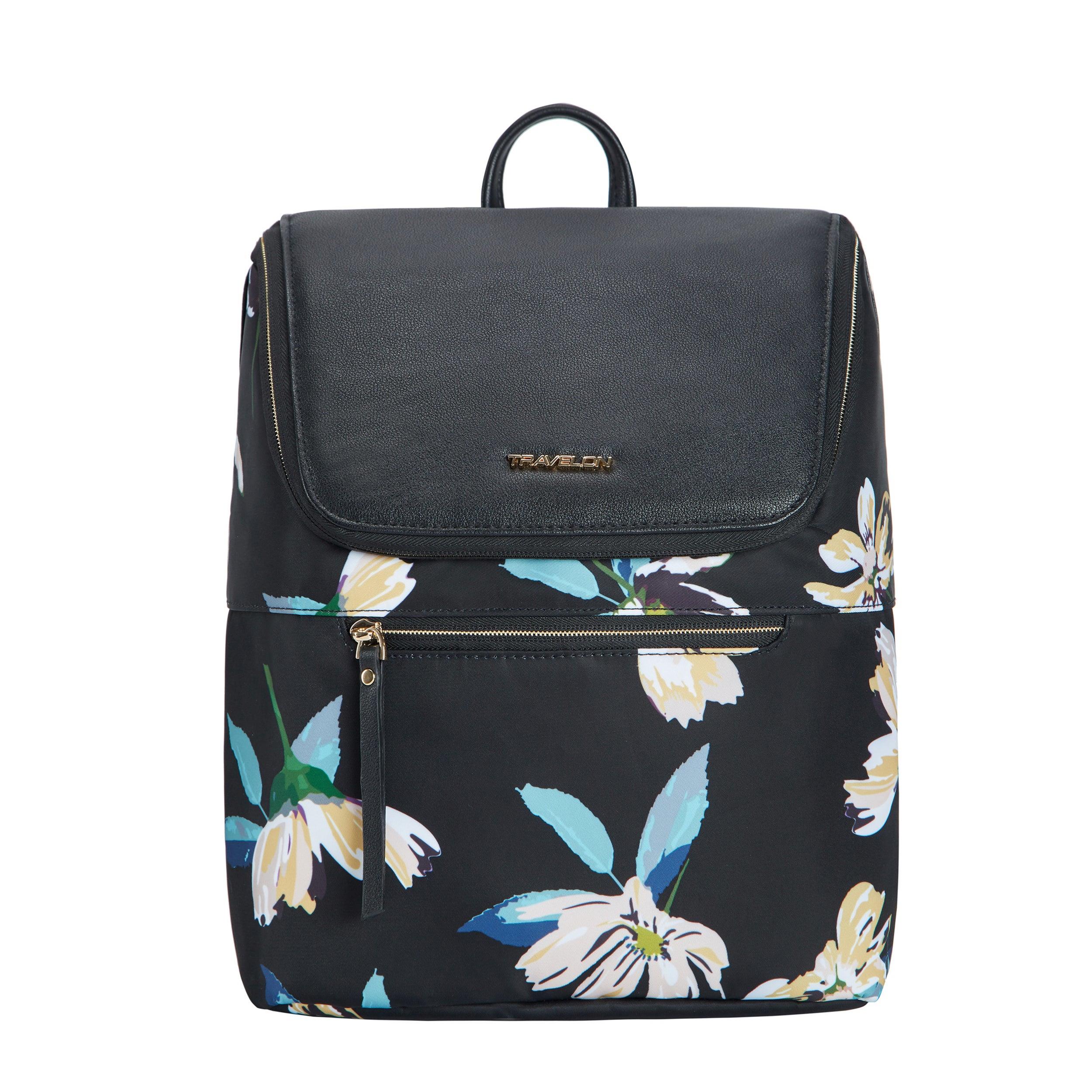 Travelon Anti-Theft Addison Backpack Midnight Floral