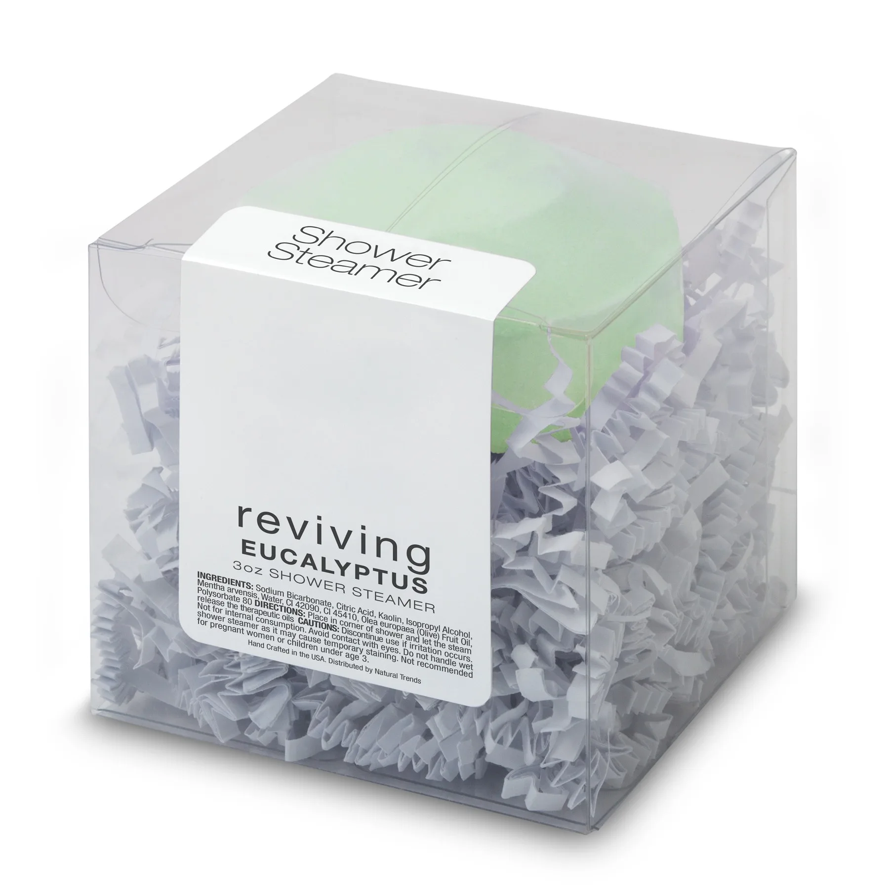 Premium Shower Steamer in Clear Box - Reviving Eucalyptus view 2