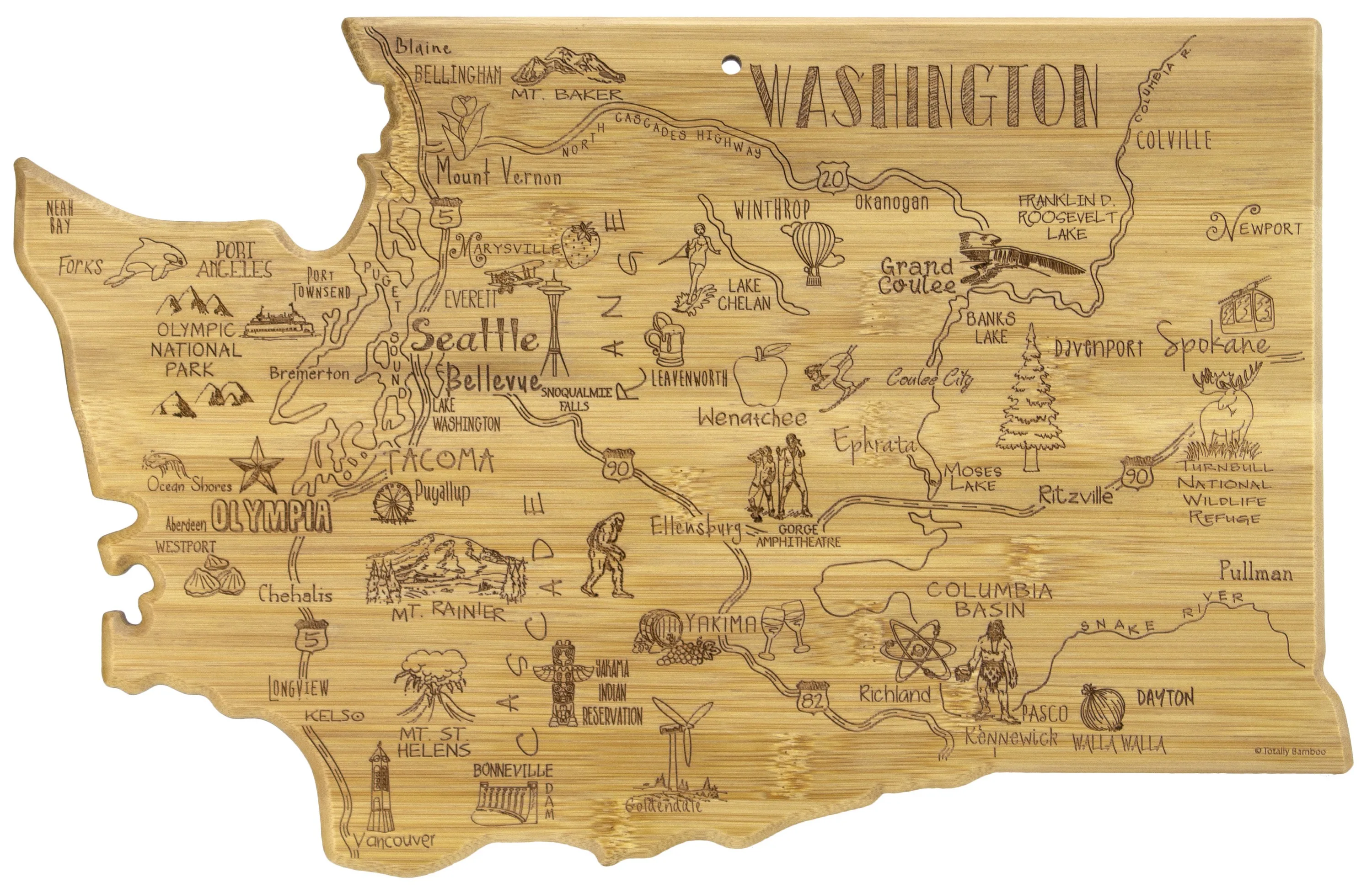 Destination Washington Cutting & Serving Board