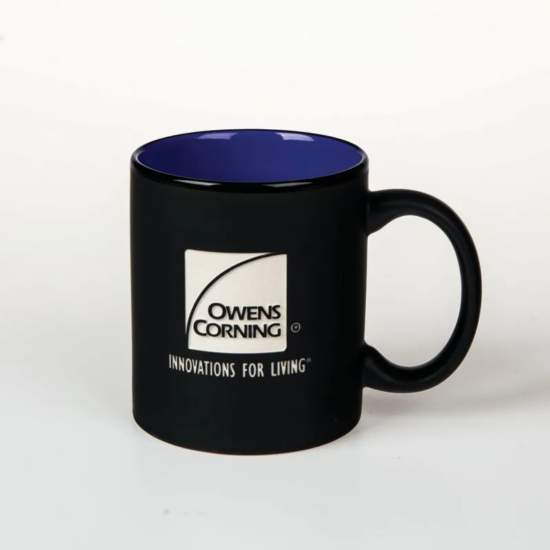 11oz Mondrian Mug - Black/Blue