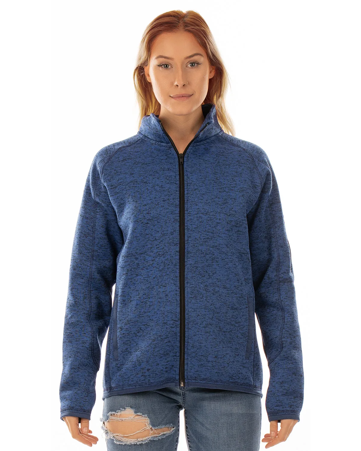 Burnside Ladies' Sweater Knit Jacket view 5