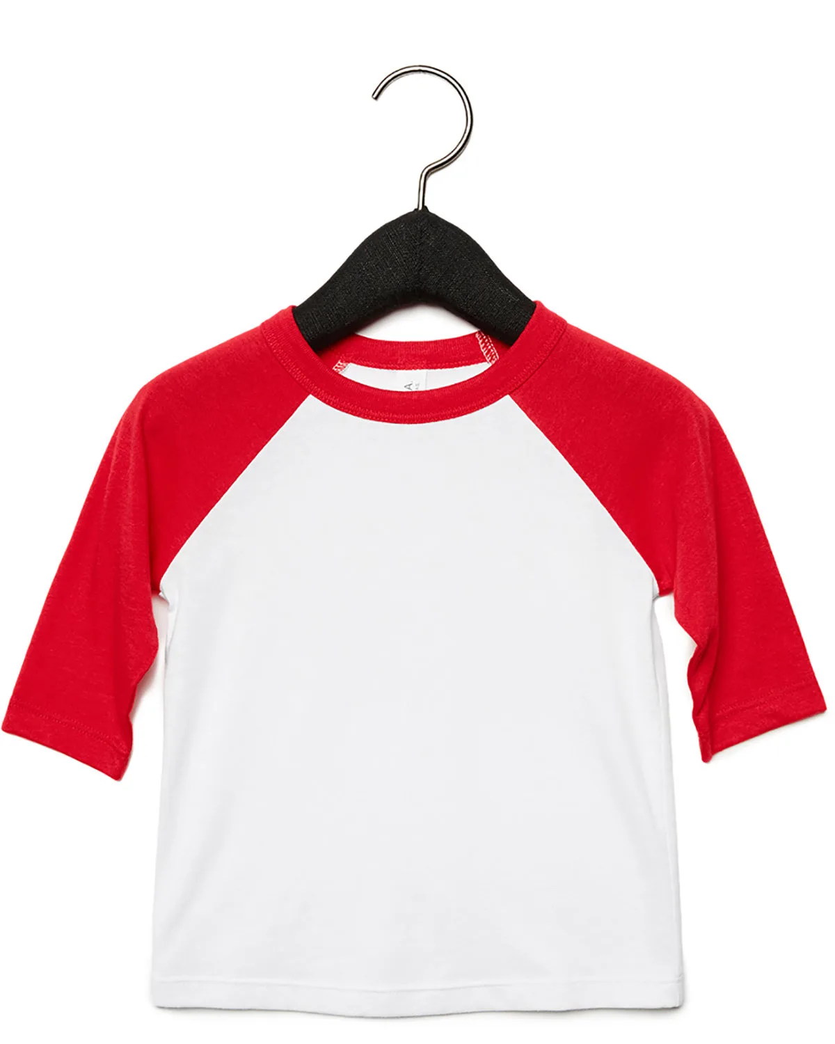 BELLA+CANVAS Toddler Three-Quarter Sleeve Baseball T-Shirt view 3