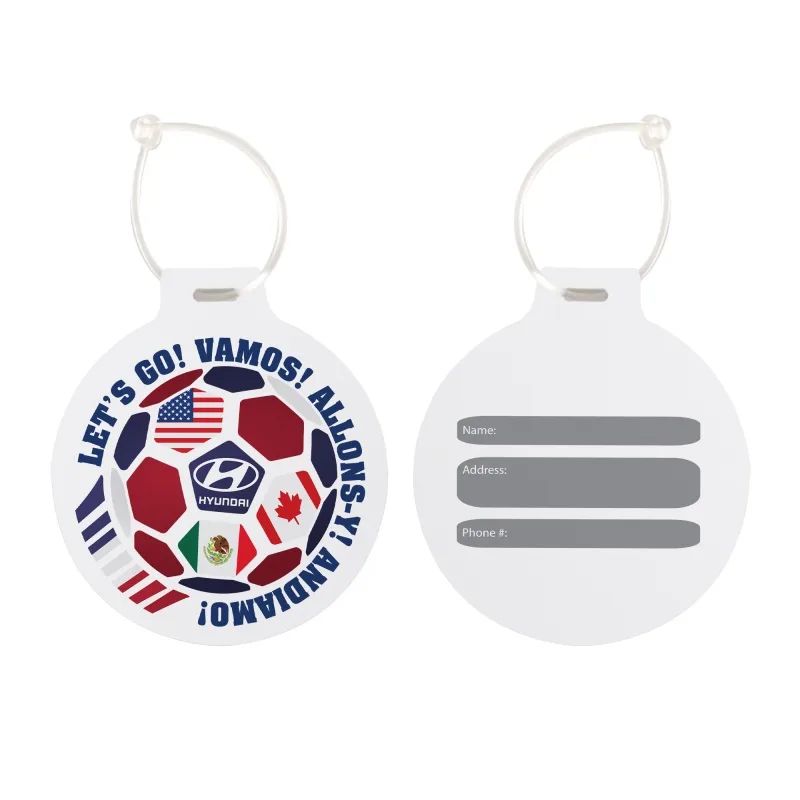 Soccer Luggage Tag view 2