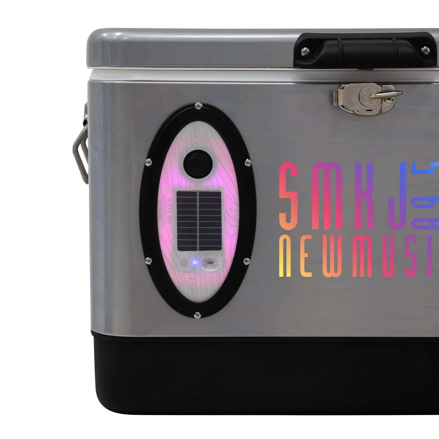 Sasquatch 54QT Bluetooth Music Cooler, Front & Top Imprint view 7