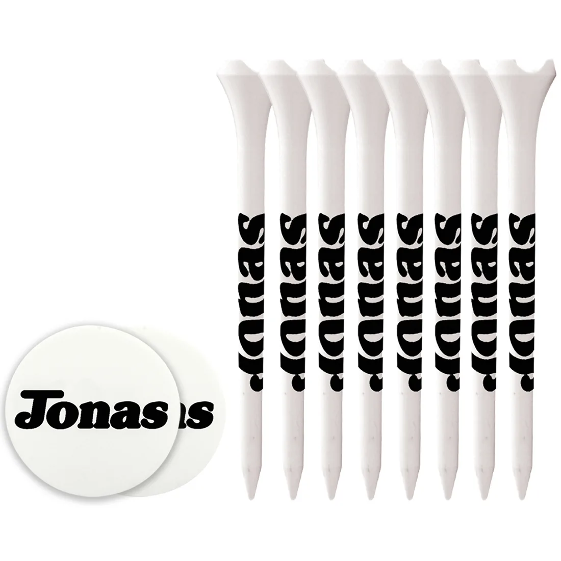 8 Performance Golf Tees 2 3/4" and Ball Markers