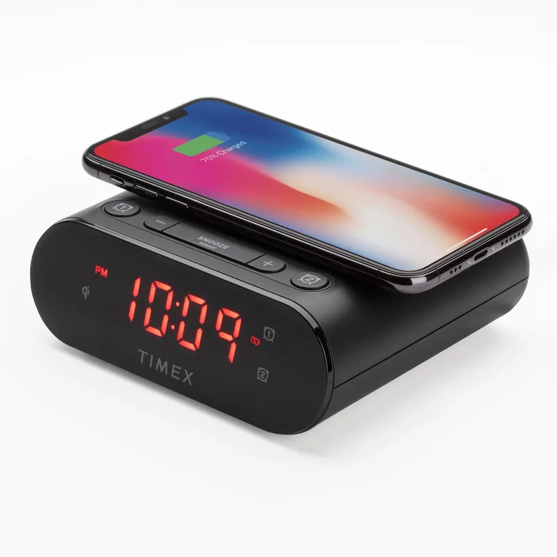 Timex Wireless Charging Dual Alarm Clock