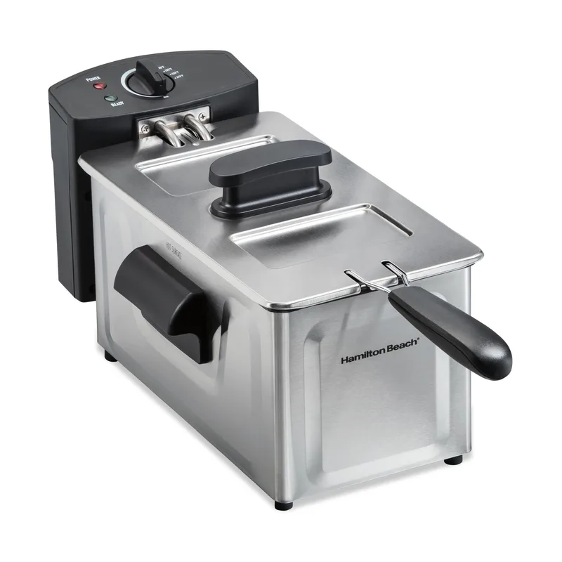 Hamilton Beach 8 Cup Deep Fryer, 6 Cup Food Capacity