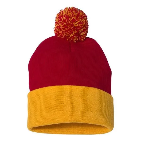 Sportsman SP15 12" Pom-Pom Knit Beanie view 3