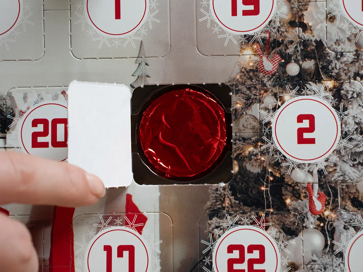 24-Day Custom Advent / Countdown Calendar with Custom Engraved Chocolate view 5