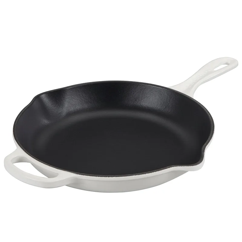 Le Creuset 10.25" Signature Cast Iron Skillet White