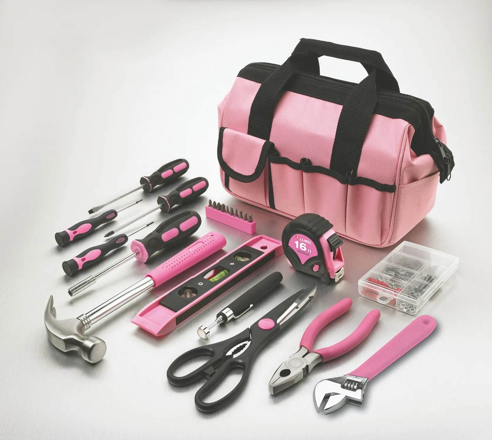 Allied 76-Piece Home Repair Tool Set - Pink
