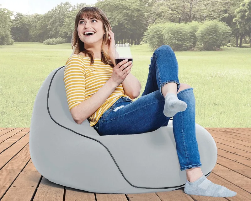 Yogibo Zoola Lounger Pebble Outdoor Bean Bag Chair