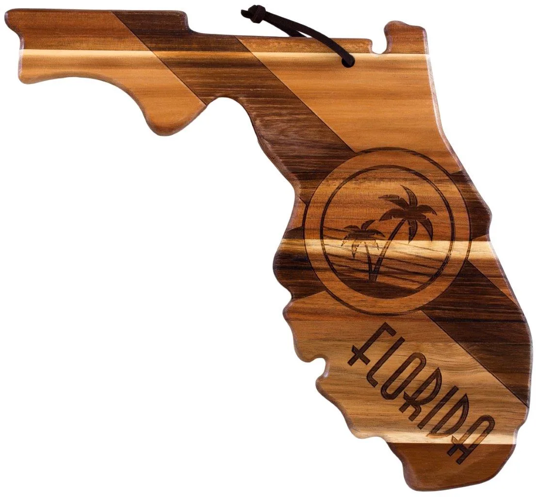 Rock & Branch® Origins Series Florida State Shaped Wood Serving & Cutting Board