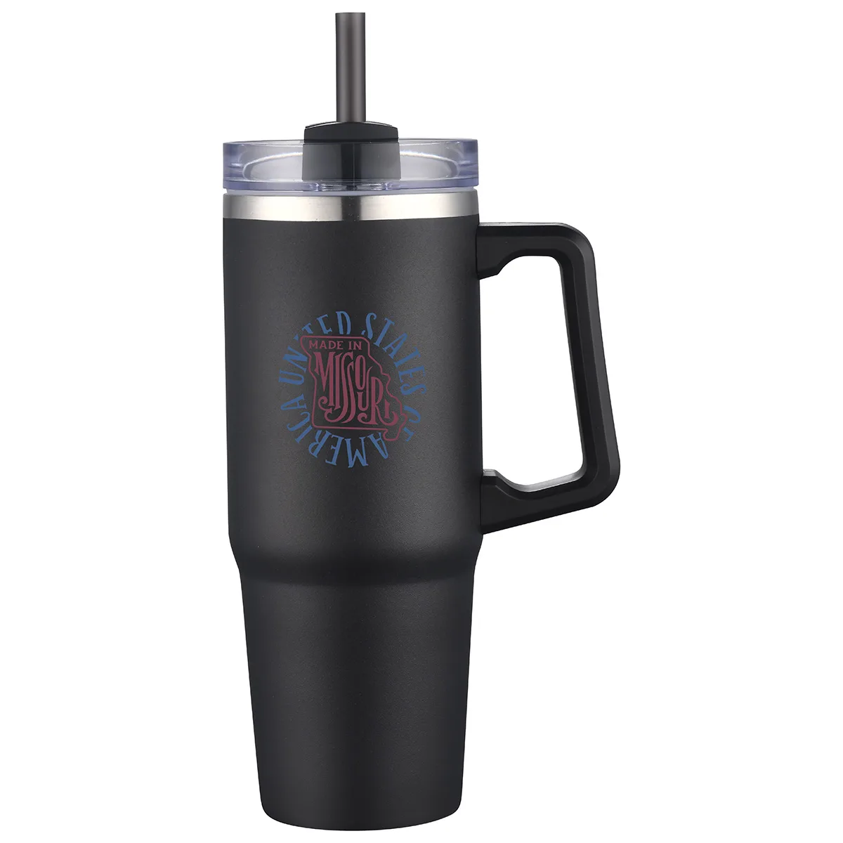 Milo 30 oz Vacuum Insulated Stainless Steel Mug with Straw view 5