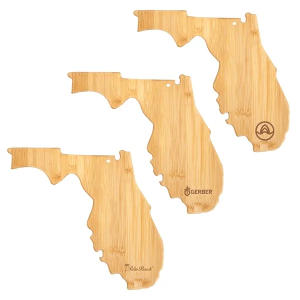 U.S. State Shaped Bamboo Cutting and Serving Boards view 2
