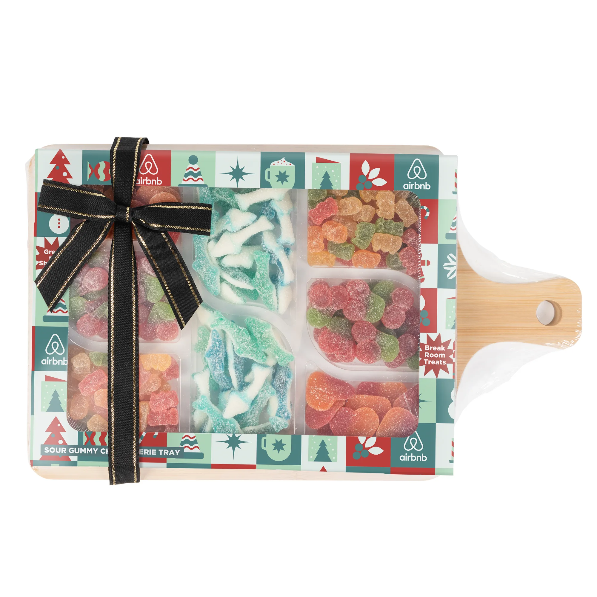 Sour Gummy Charcuterie Tray with Bamboo Board view 4
