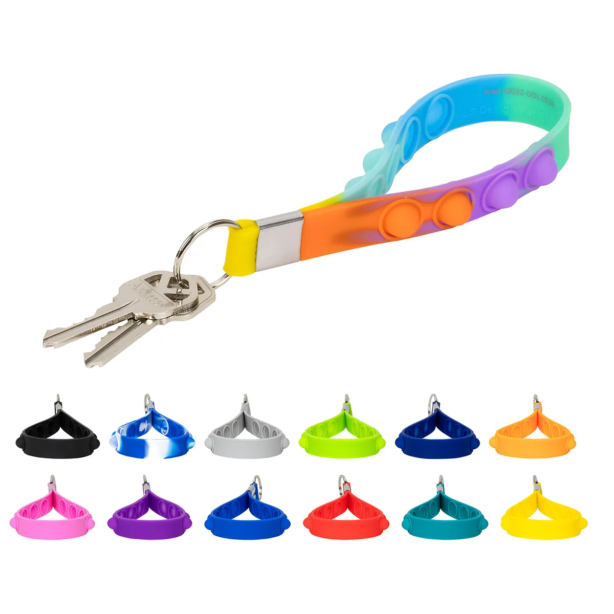 Push Pop Stress Reliever Keychain view 2
