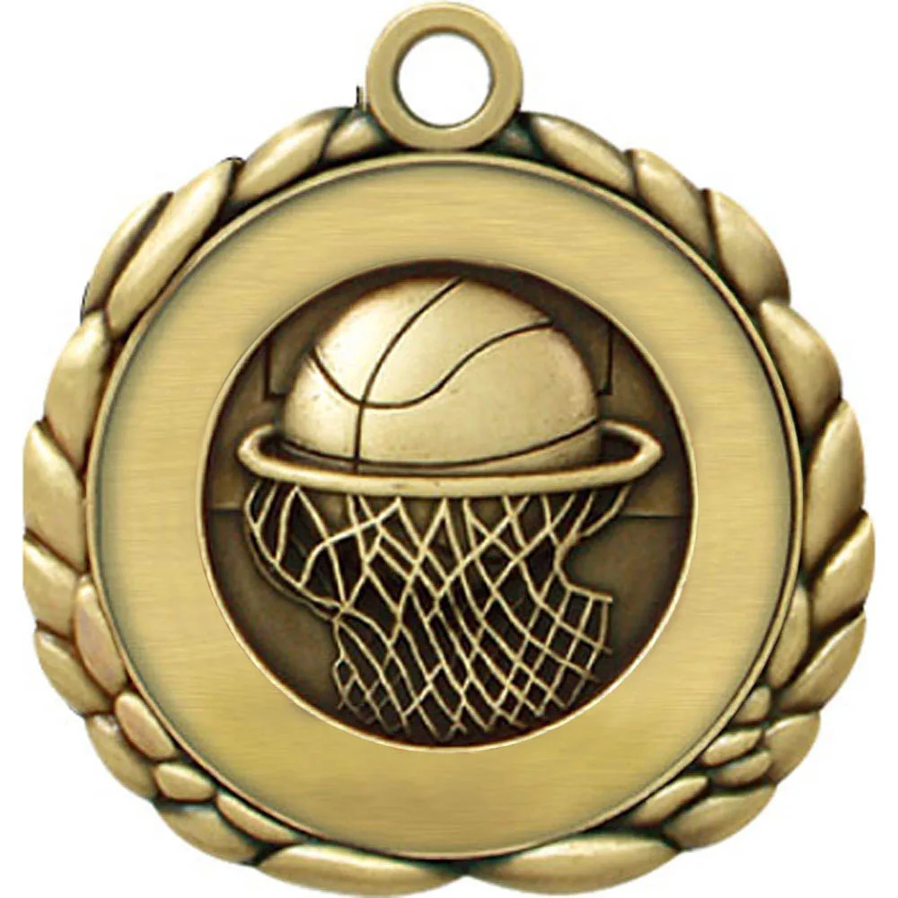 Basketball Quali-Craft Medallion (2-1/2") view 2