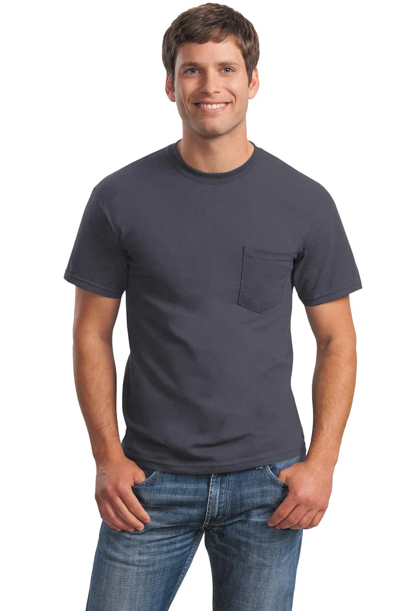 Gildan® - Ultra Cotton® 100% US Cotton T-Shirt with Pocket. view 3