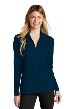 Nike Women's Dri-FIT Micro Pique 2.0 Long Sleeve Polo view 5