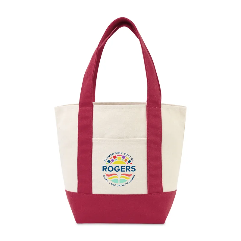Mini Canvas Tote - Red