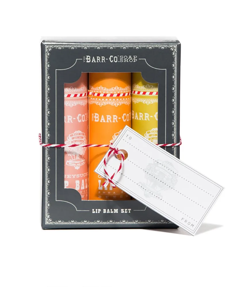 K.Hall Studio Barr-Co. Lip Balm Trio Gift Set - Warm 3.76 Oz