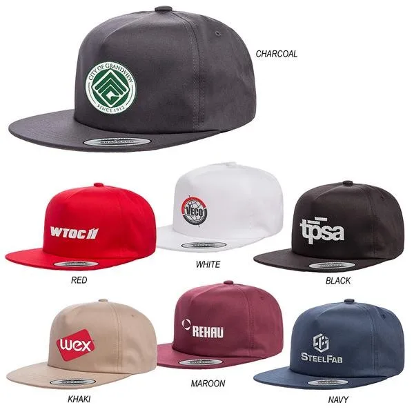 Yupoong 6502 Unstructured Five-Panel Snapback Cap