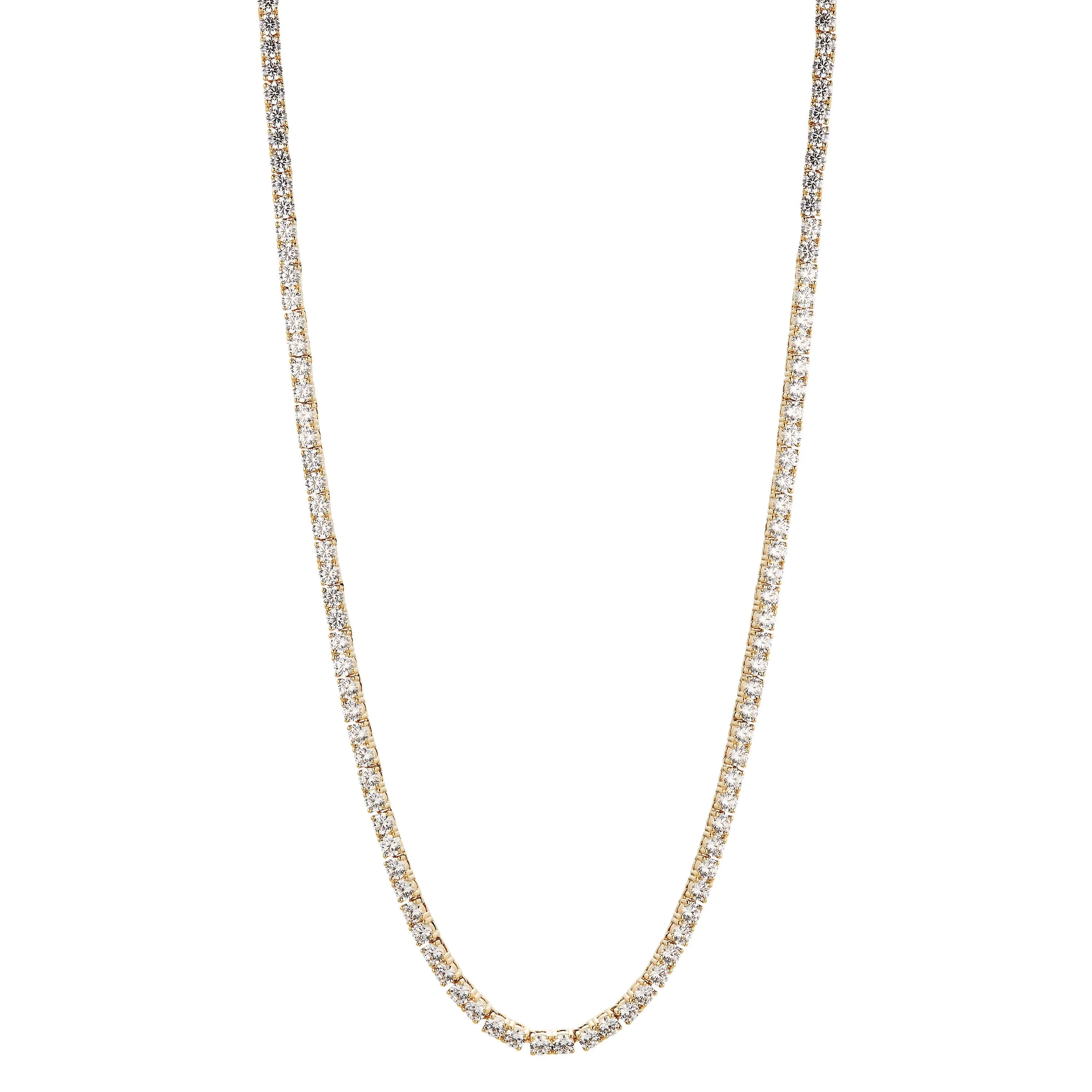 Nadri Love All Tennis Gold Slider Necklace