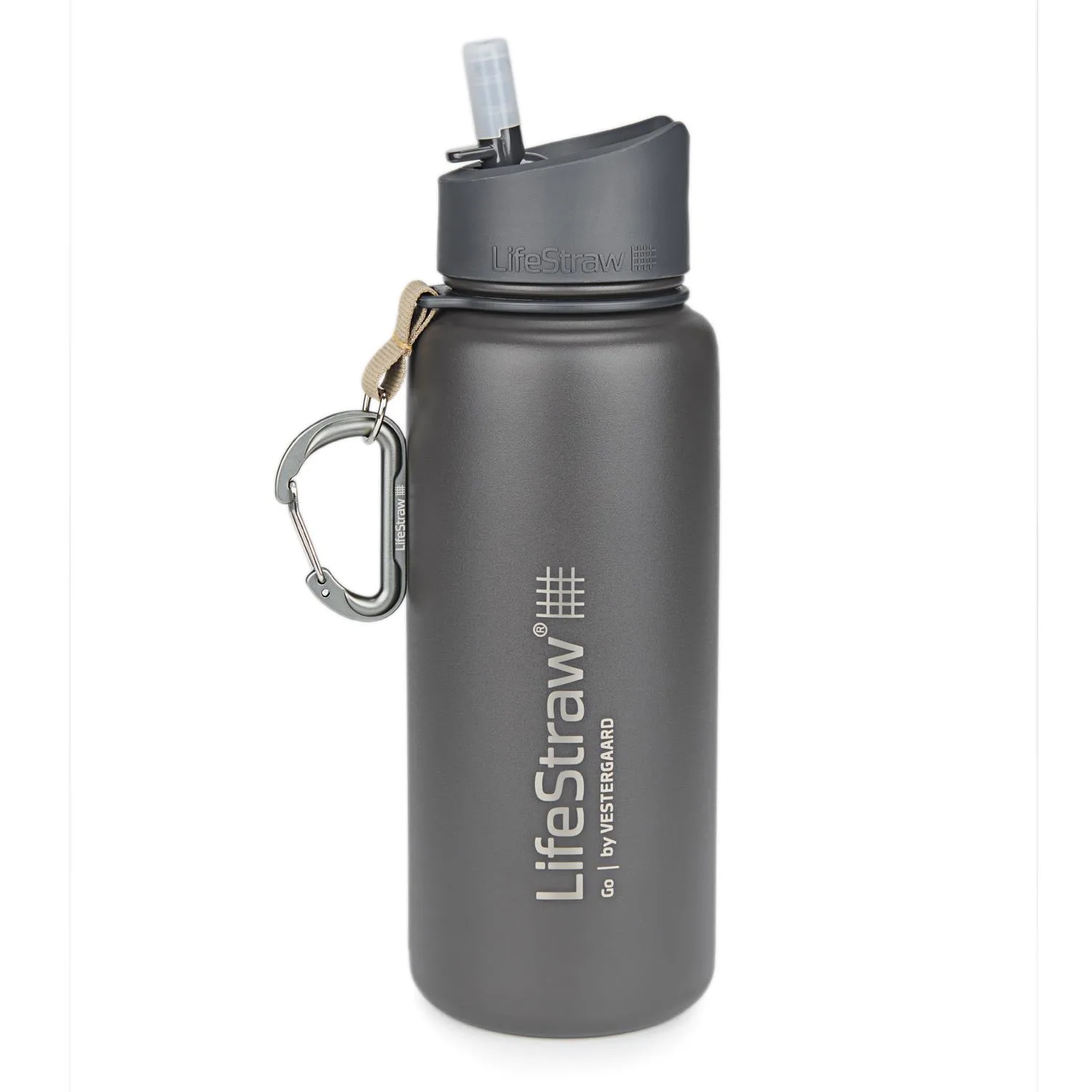 LifeStraw LifeStraw Go Stainless Steel Gray Water Filter Bottle