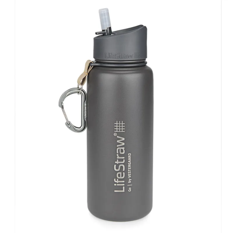 LifeStraw LifeStraw Go Stainless Steel Gray Water Filter Bottle