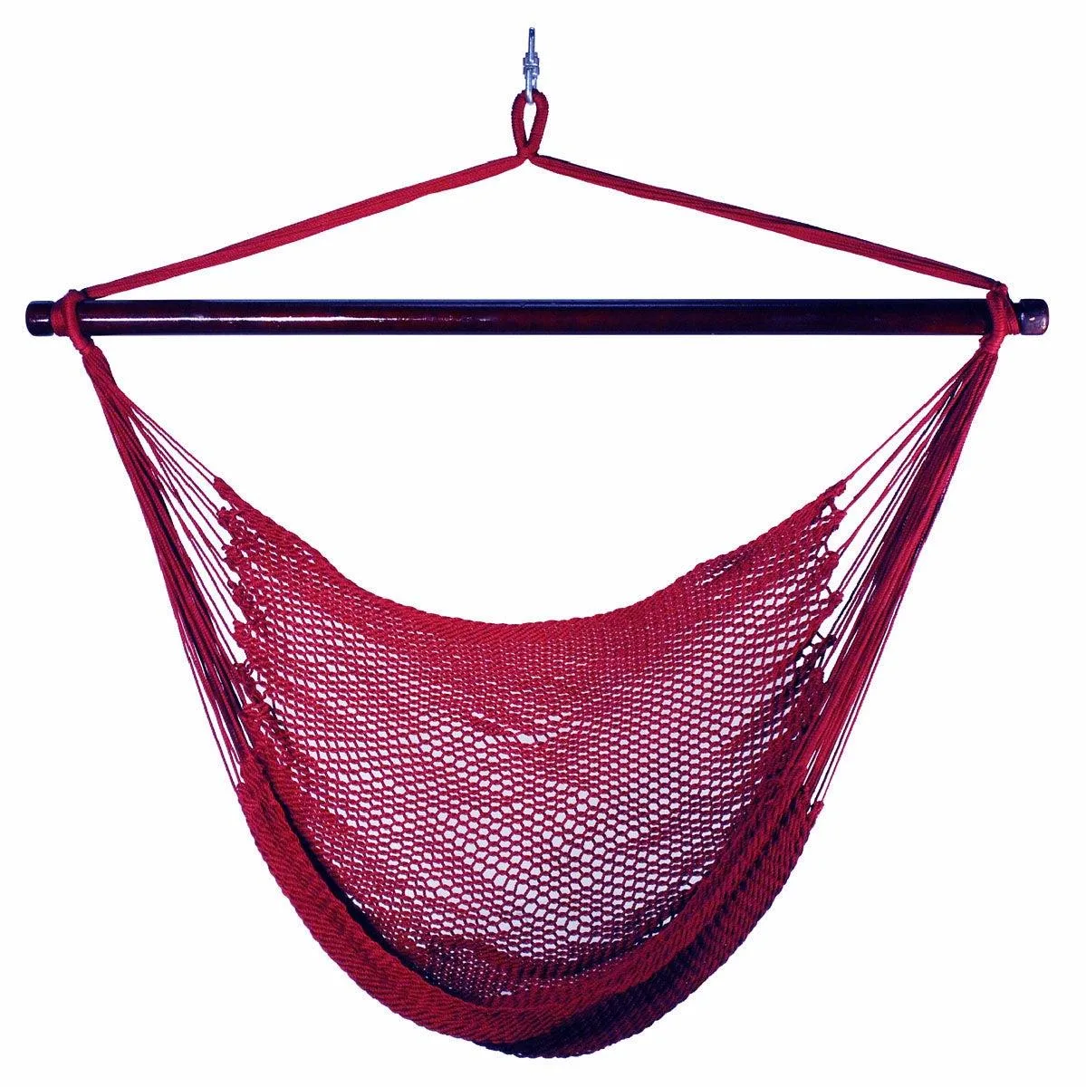 Algoma Hanging Caribbean Rope Chair Burgundy