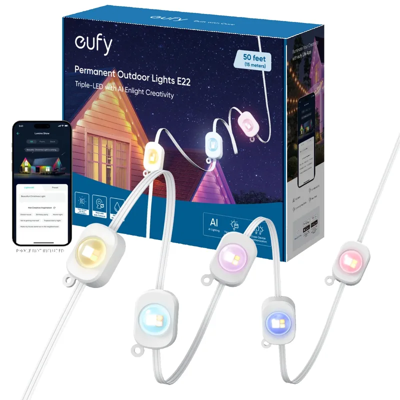 eufy Permanent Outdoor Lights E22 (50 Feet)