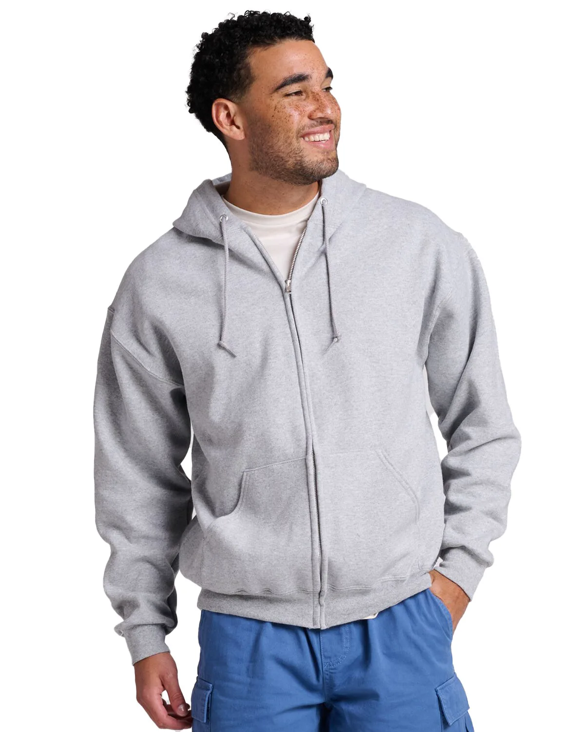 Jerzees Unisex Rugged™ Full-Zip Hooded Sweatshirt