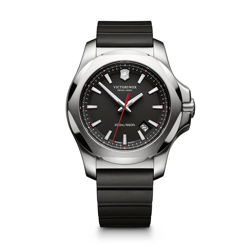 Victorinox Swiss Army Corporate Gifts I.N.O.X. Ø43 Black Dial Black Rubber Strap