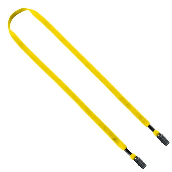 1/2" Cotton Double Bulldog Clip Lanyard view 2
