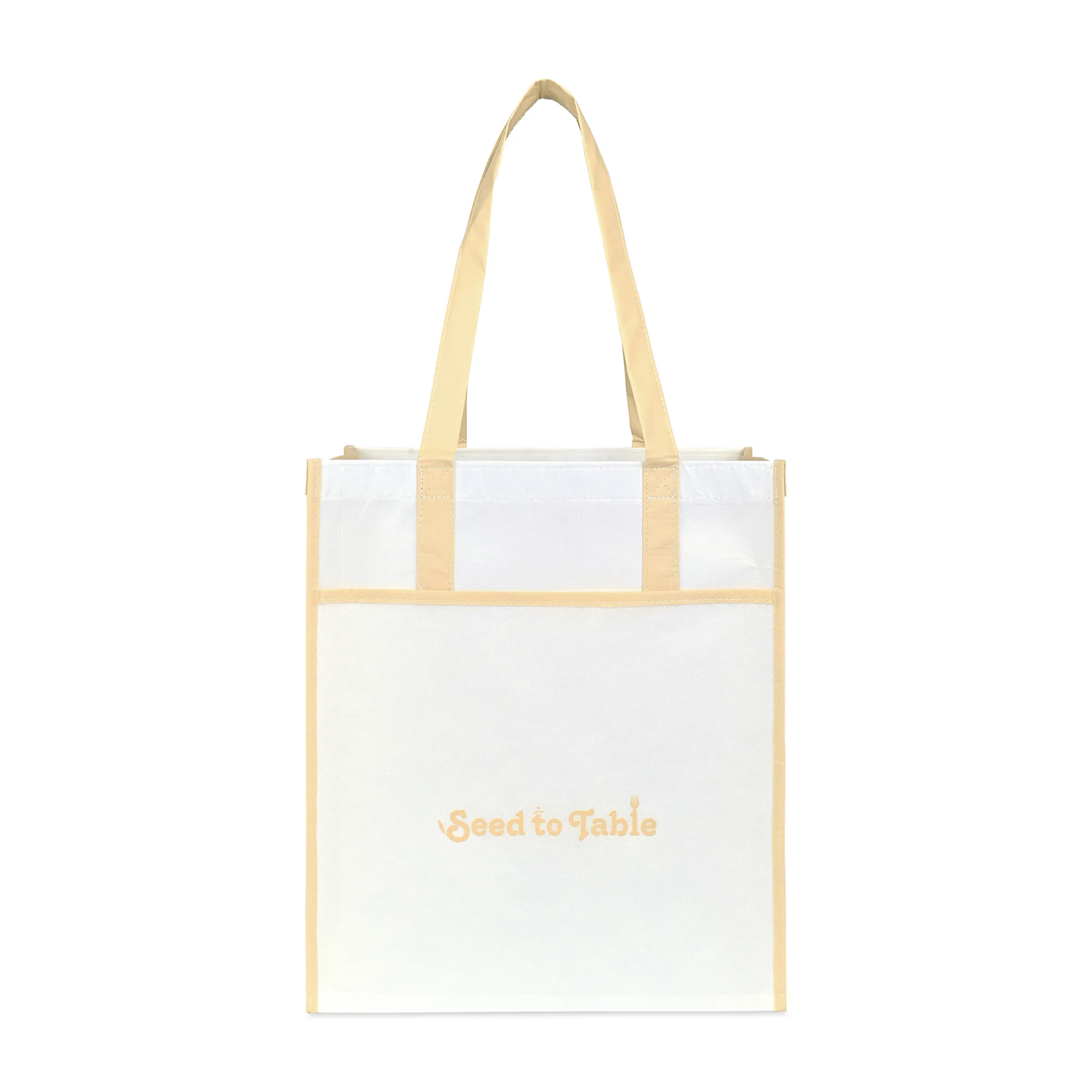 Harlow Laminated Recycled Shopper - Oatmeal