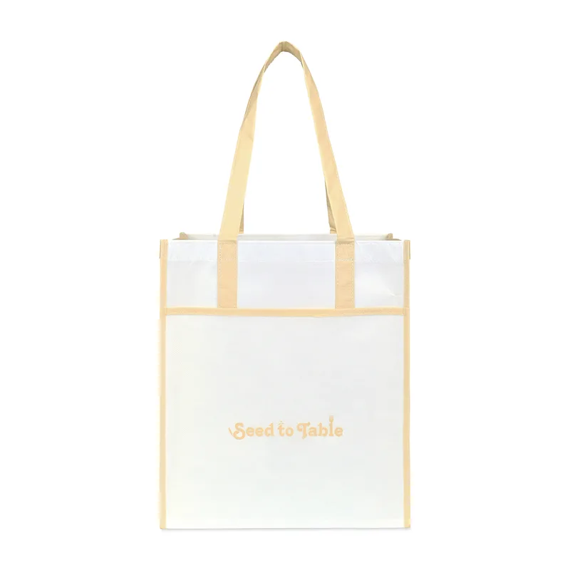 Harlow Laminated Recycled Shopper - Oatmeal