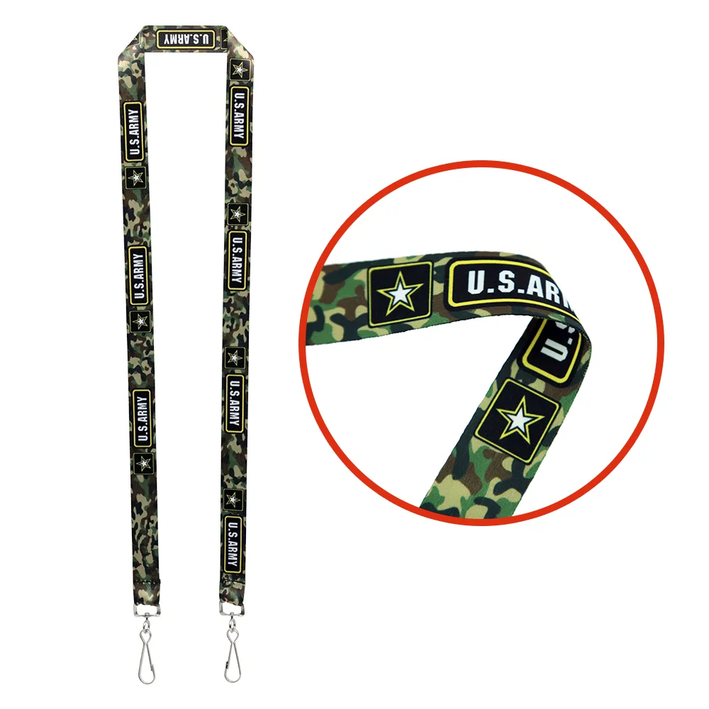 3/4" Dual LA-115 Attachment Sublimation Lanyard (QuickShip) 18-24 Days