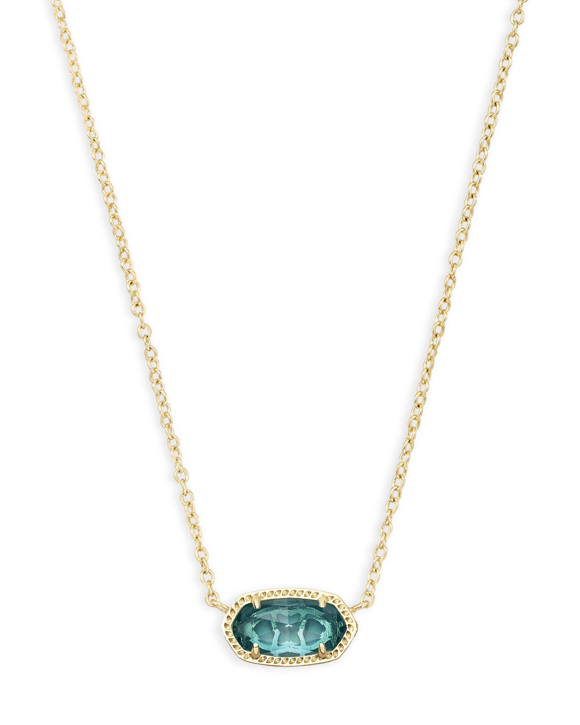 Kendra Scott Elisa London Blue Short Pendant Necklace