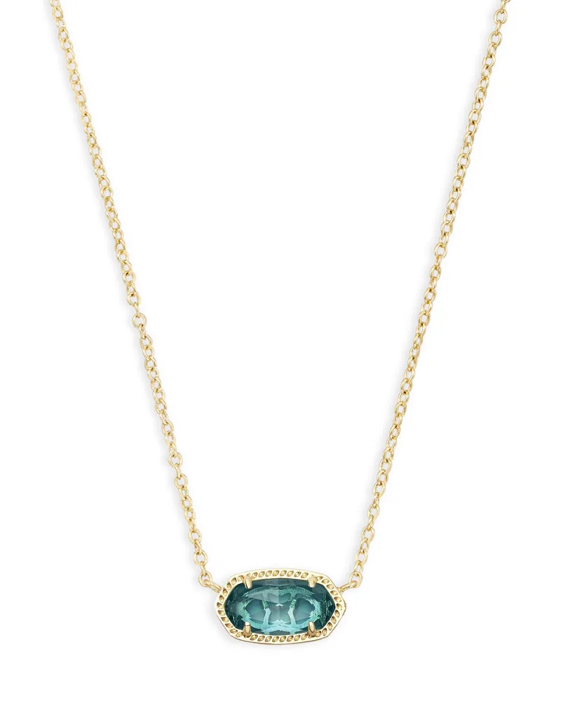 Kendra Scott Elisa London Blue Short Pendant Necklace